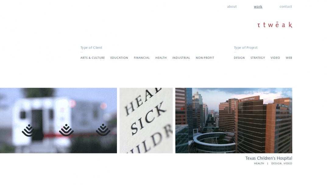 Screenshot of Ttweak LLC's Website