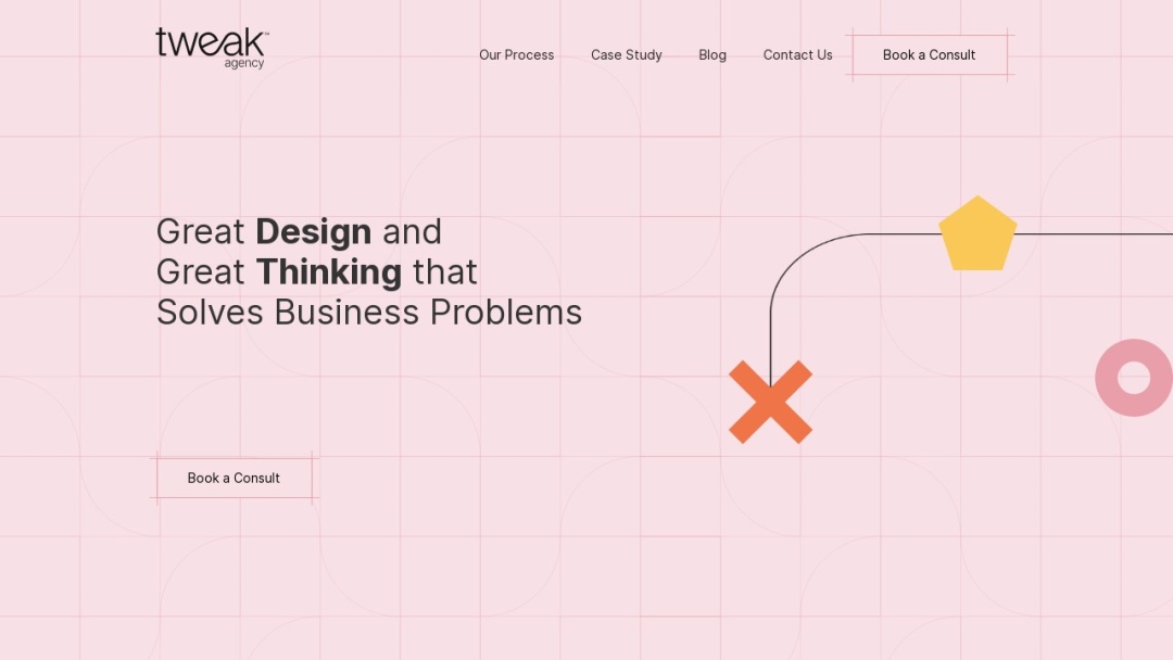 Screenshot of Tweak Social Media & Marketing's Website