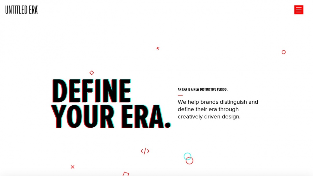 Screenshot of Untitled Era's Website