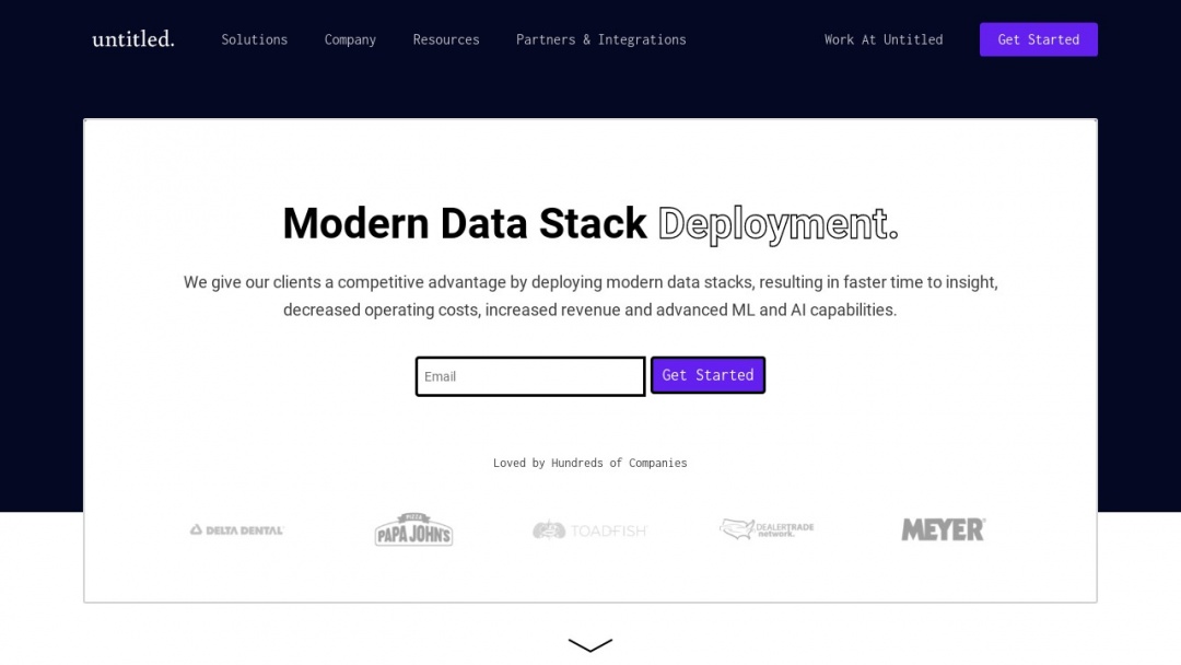 Screenshot of Untitled Firm's Website