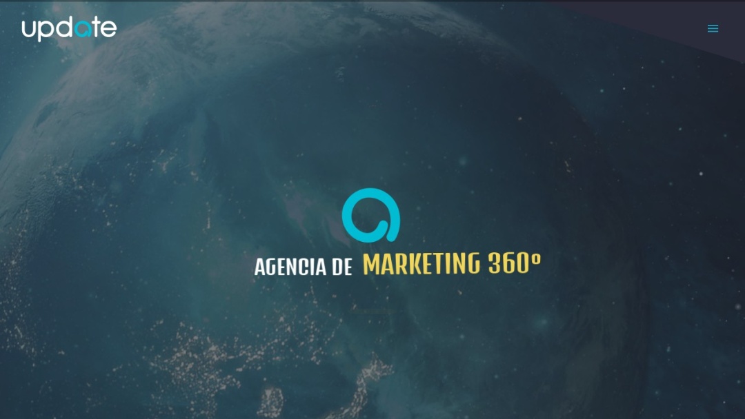 Screenshot of Update's Website