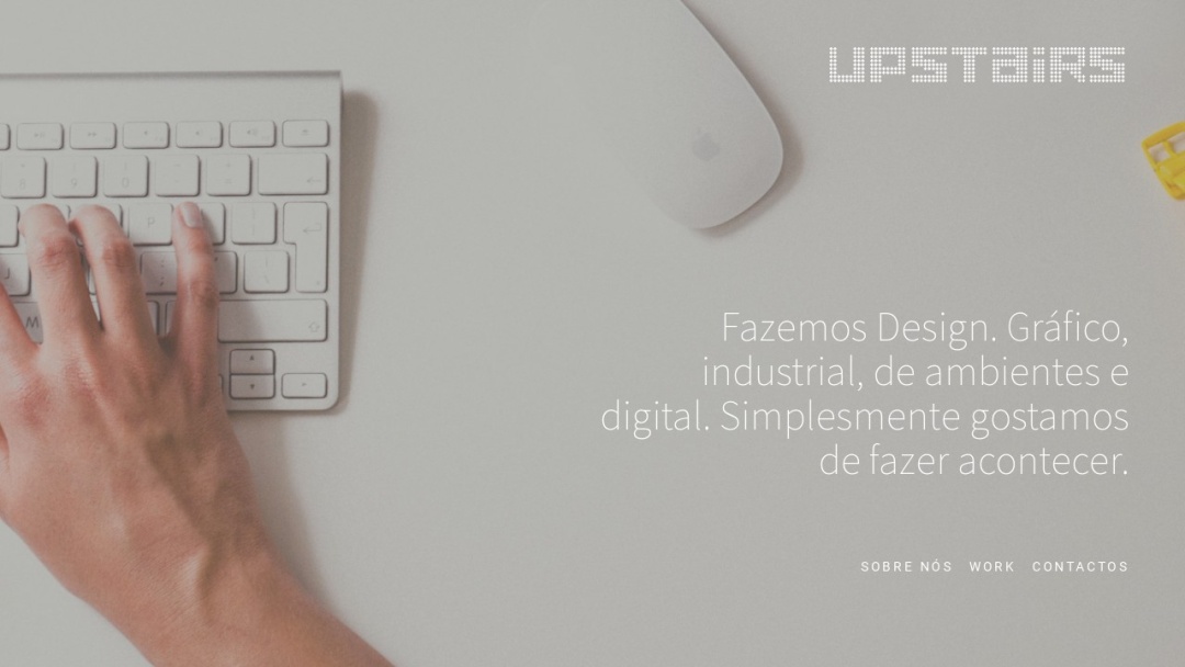 Screenshot of Upstairs's Website