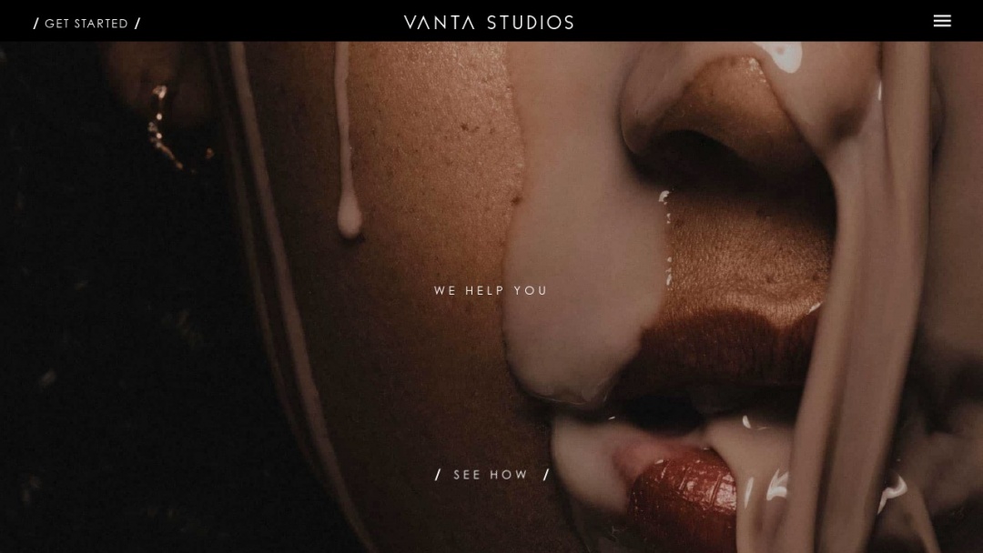 Screenshot of Vanta Studios's Website