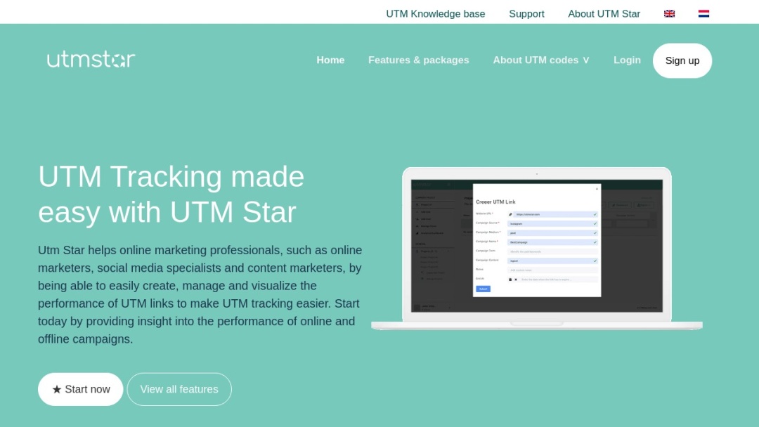 Screenshot of Vast Marketing Solutions's Website