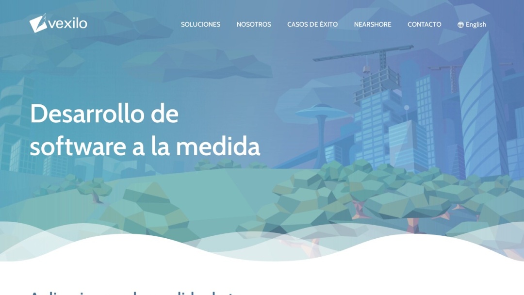 Screenshot of Vexilo's Website