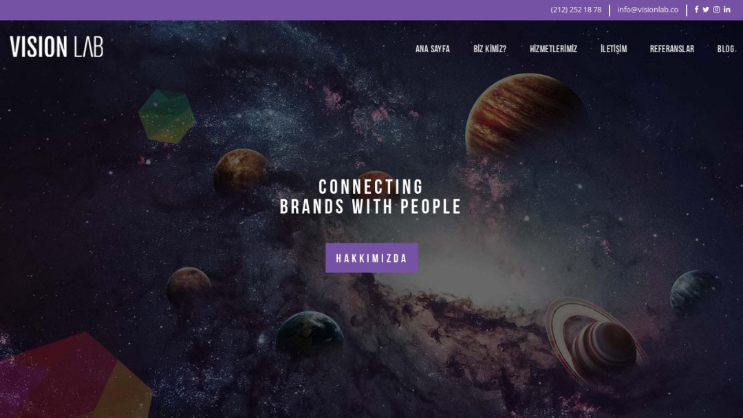 Screenshot of Vision Lab Digital Performance Marketing Agency's Website