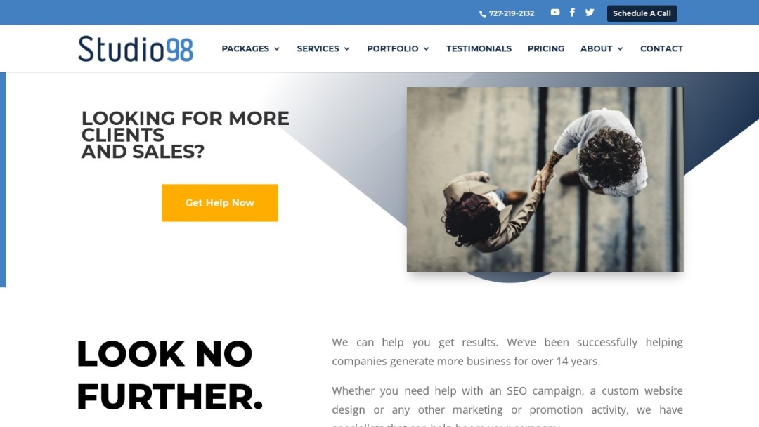 Screenshot of Visual Edge Design, Inc.'s Website