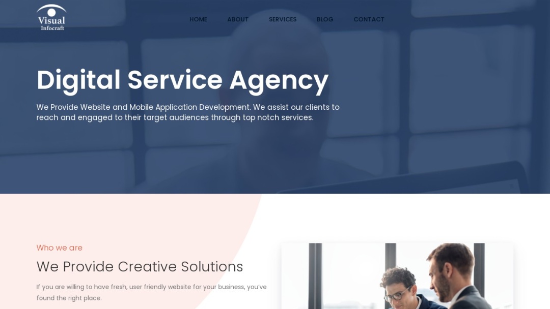 Screenshot of Visual InfoCraft's Website