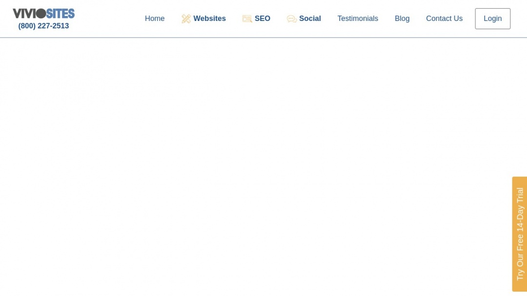 Screenshot of VivioSites's Website