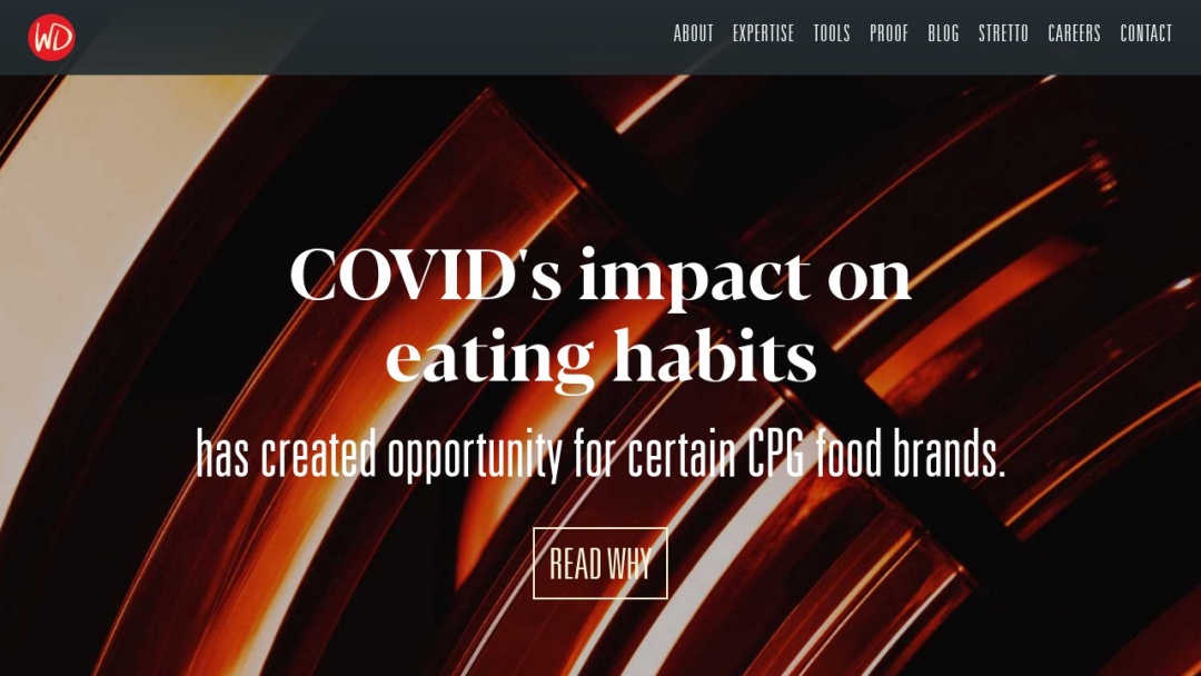 Screenshot of Warren Douglas Advertising's Website