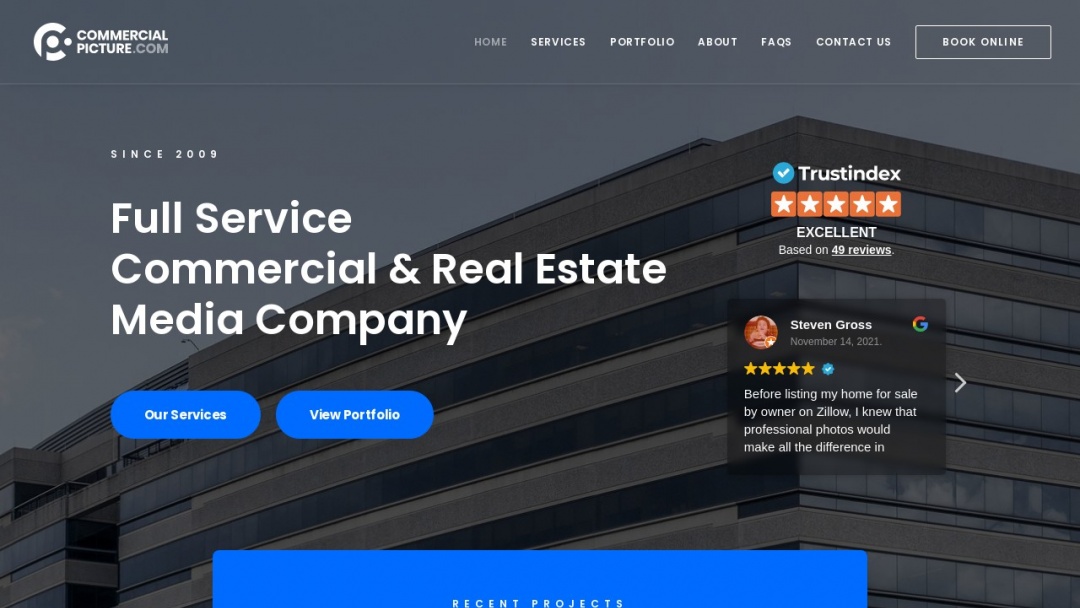 Screenshot of WebdeW Design Studio's Website