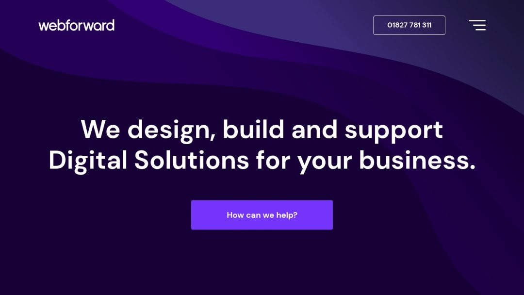 Screenshot of Webforward's Website