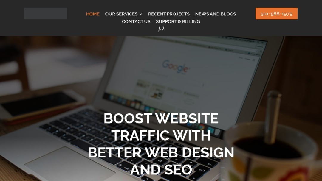 Screenshot of WebJIVE's Website