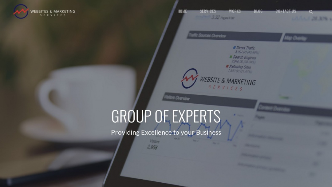 Screenshot of Websites And Marketing Services's Website