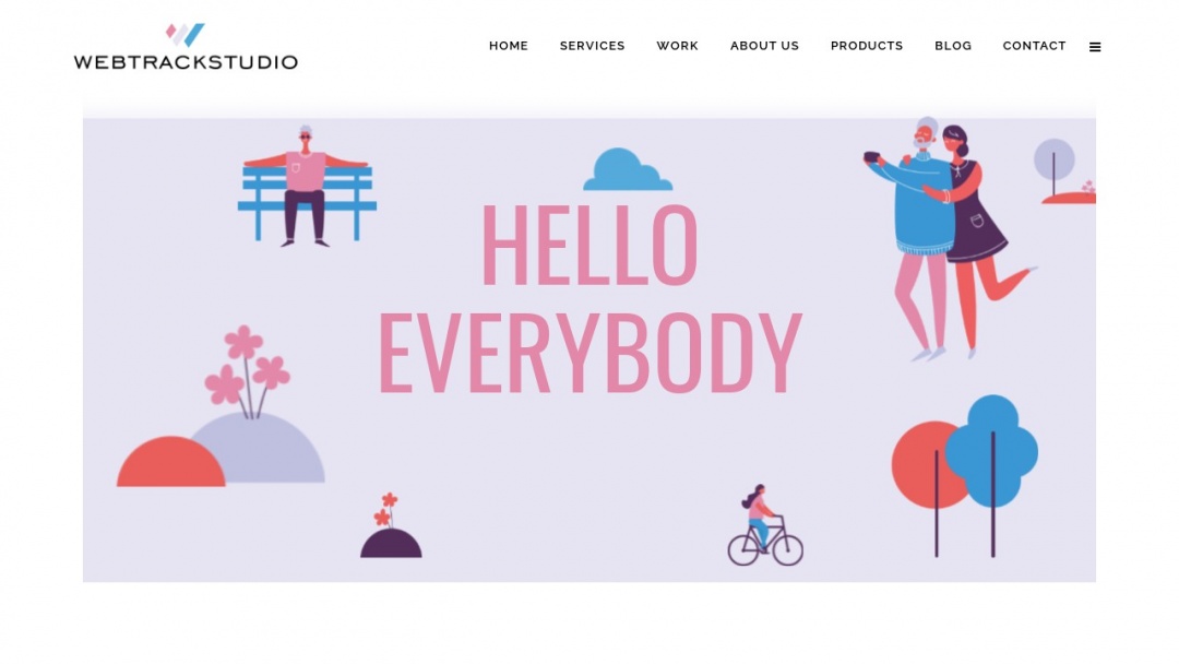 Screenshot of WebTrackStudio's Website