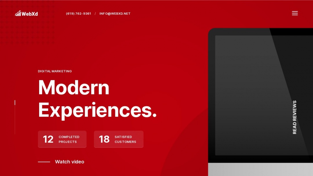 Screenshot of WebXd's Website