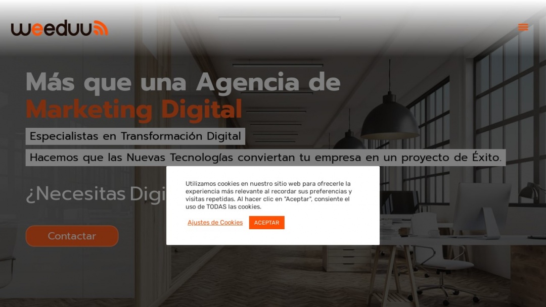 Screenshot of Weeduu's Website