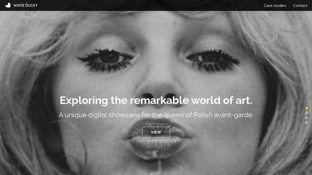 Screenshot of White Ducky's Website