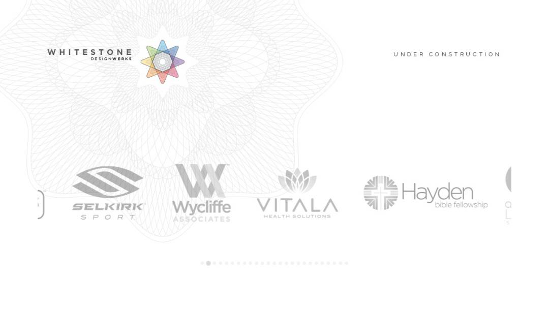 Screenshot of Whitestone Design Werks's Website