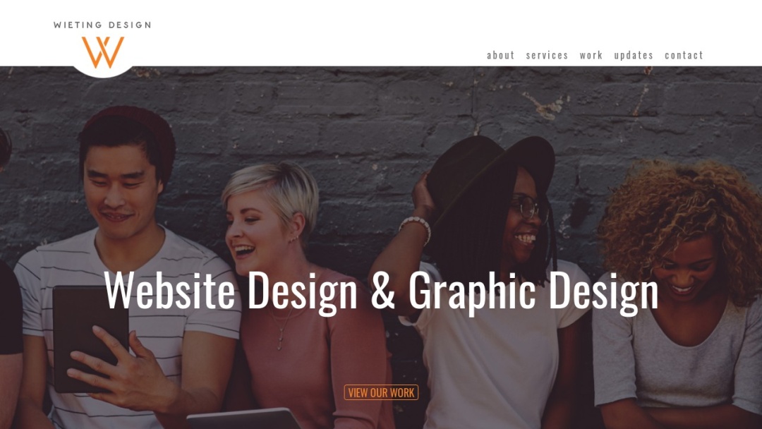 Screenshot of Wieting Design's Website