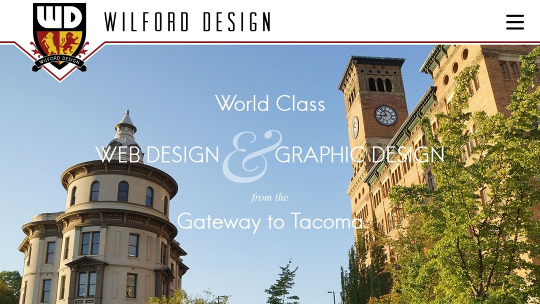 Screenshot of Wilford Design's Website