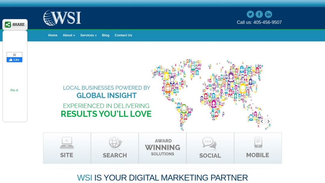 Screenshot of WSI-Summit's Website