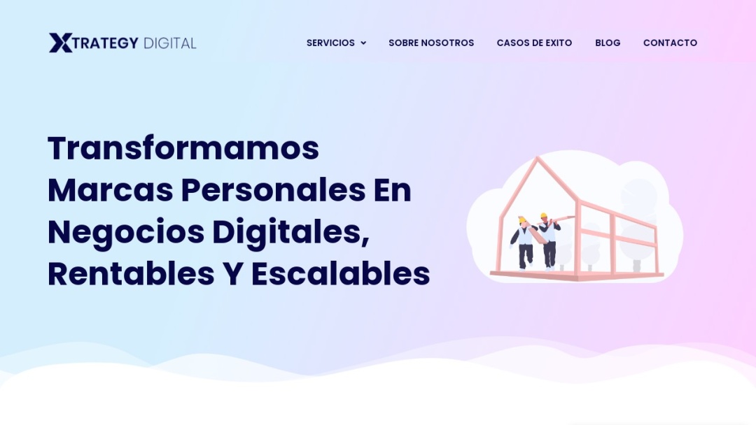 Screenshot of Xtrategy Digital's Website