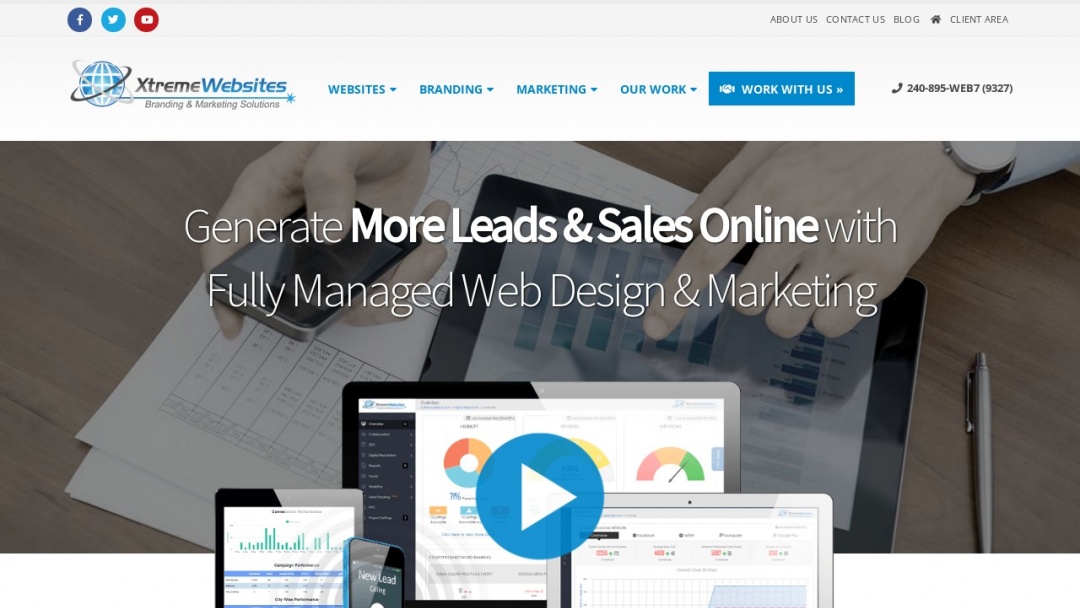 Screenshot of Xtreme Websites's Website