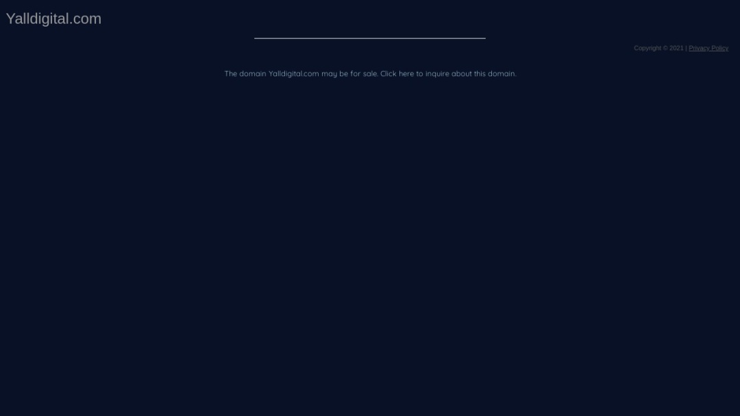 Screenshot of Y'all Digital's Website