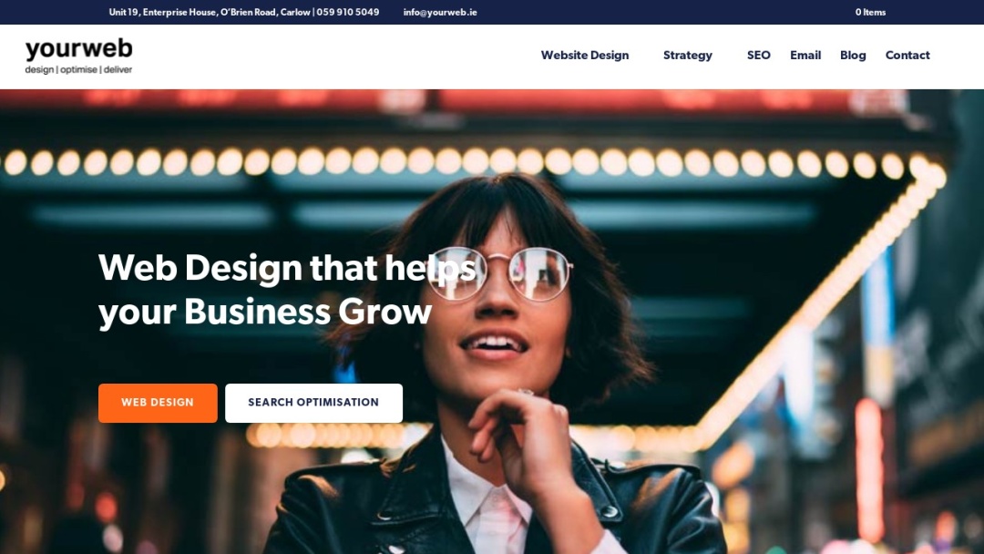 Screenshot of yourweb.ie's Website