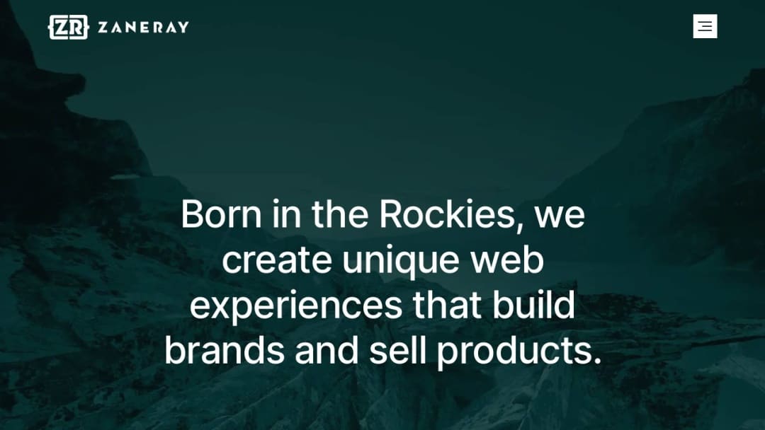 Screenshot of Zaneray Group's Website