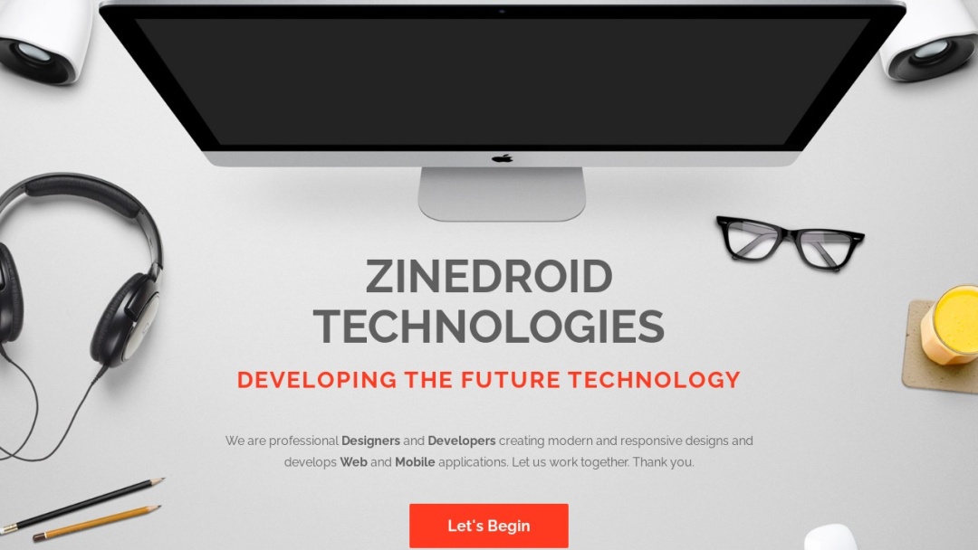 Screenshot of Zinedroid Technologies Pvt. Ltd's Website