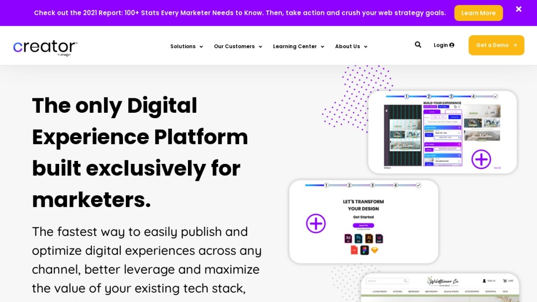 Screenshot of Zmags's Website