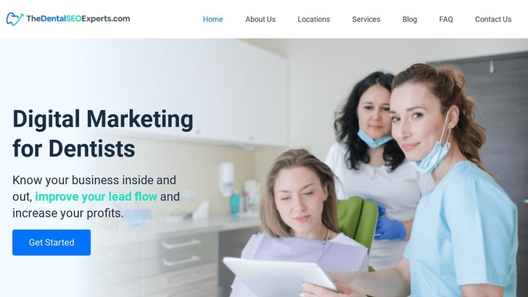 Screenshot of The Dental SEO Experts's Website