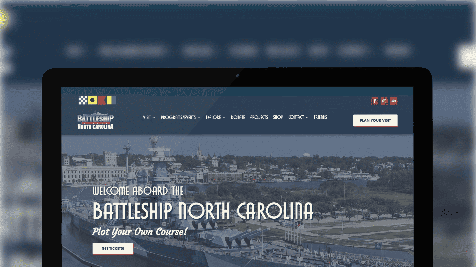 Best Small Business Website for The Battleship NC Website