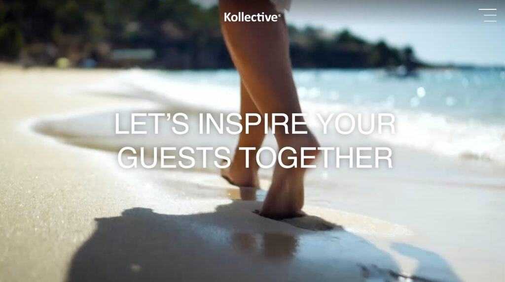 Screenshot of Kollective's Website