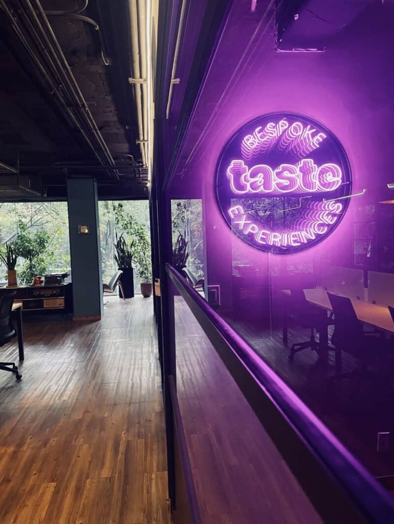 Screenshot of Taste Mkt's Website