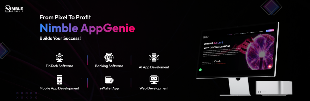 Screenshot of Nimble AppGenie's Website